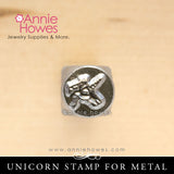 Beadsmith Metal Stamps - Unicorn Design Stamp