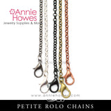 Rolo Chains with Lobster Clasp 24"