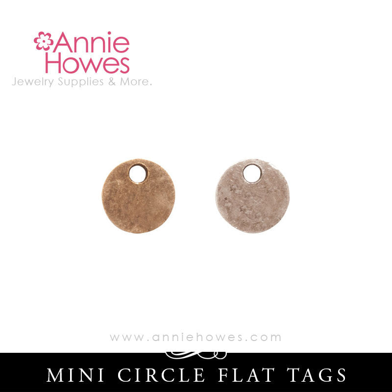 Mini Flat Tag for Metal Stamping Circle Shape - Nunn Design CFTMCS