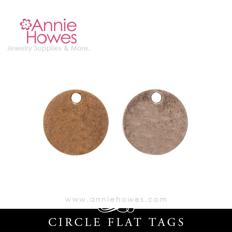 Flat Tag for Metal Stamping Circle Shape - Nunn Design CFTSCS