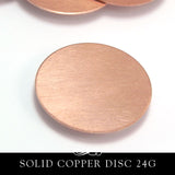 Copper Metal Stamping Blank 24G 25mm 1 Inch Circle