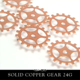 Copper Metal Stamping Blank 24G Open Gear with Spokes