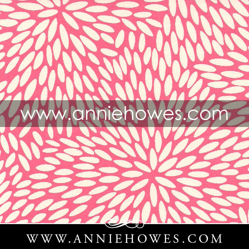 Chiyogami Paper - Magic Beans on Pink 4" x 6" sheet. (044)