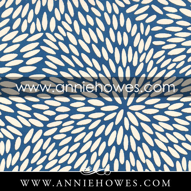 Chiyogami Paper - Magic Beans on Blue 4" x 6" sheet. (045)