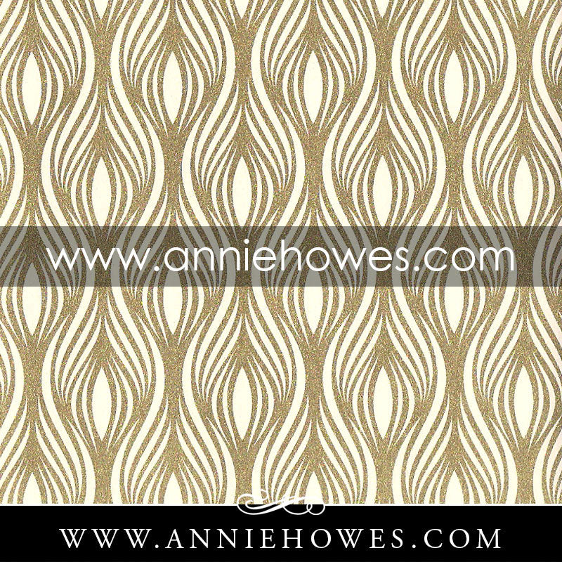 Florentine Paper - Gold on White Pattern  4" x 6" sheet. (147)