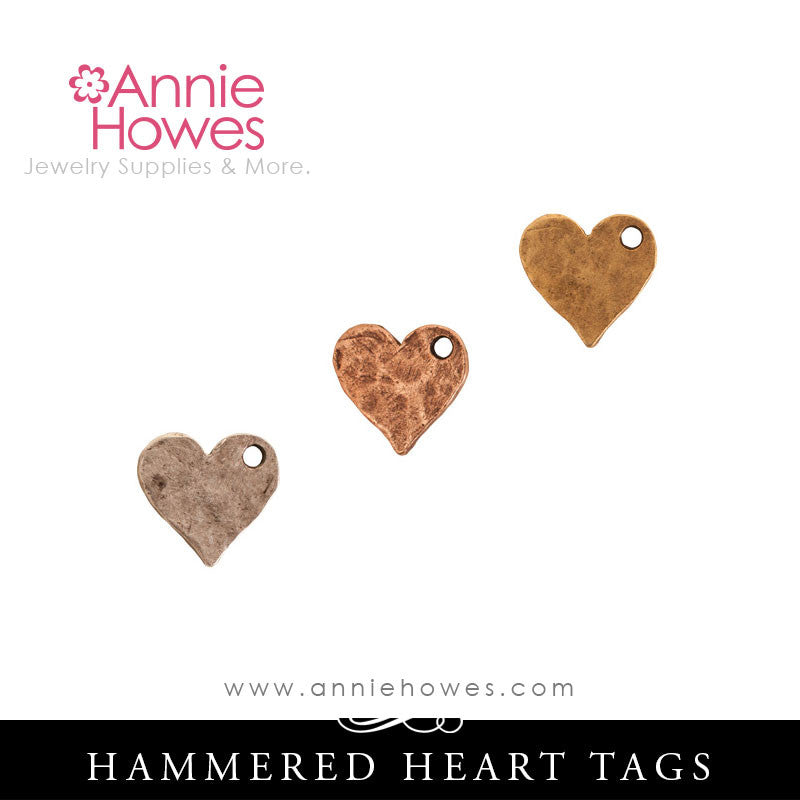 Flat Tag for Metal Stamping Heart Shape - Nunn Design HFTMHS