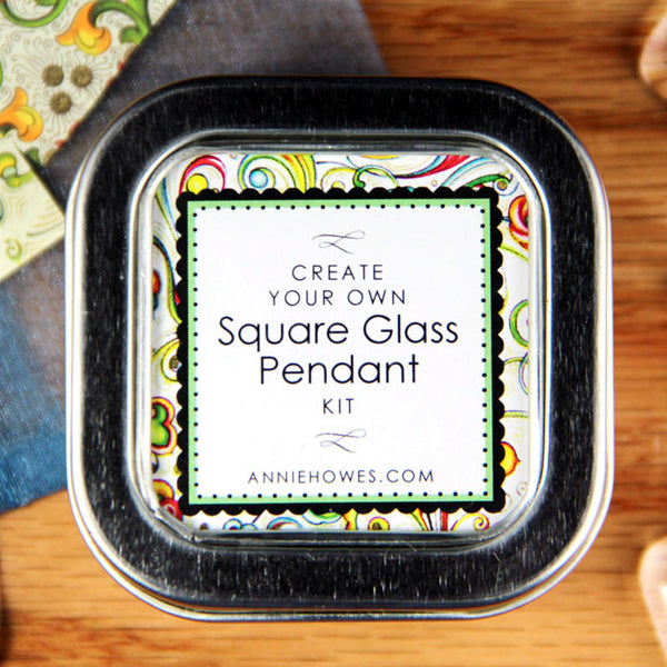 Square Glass Necklace Kit Florentine Papers Annie Howes