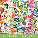 Square Glass Necklace Kit - Florentine Papers