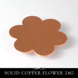 Copper Metal Stamping Blank 24G Petal Flower