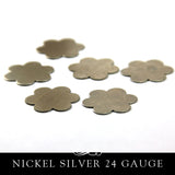 Nickel Silver Metal Stamping Blank 24G Flower