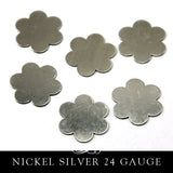 Nickel Silver Metal Stamping Blank 24G Flower