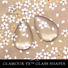 Clear Teardrop Glass 20x30