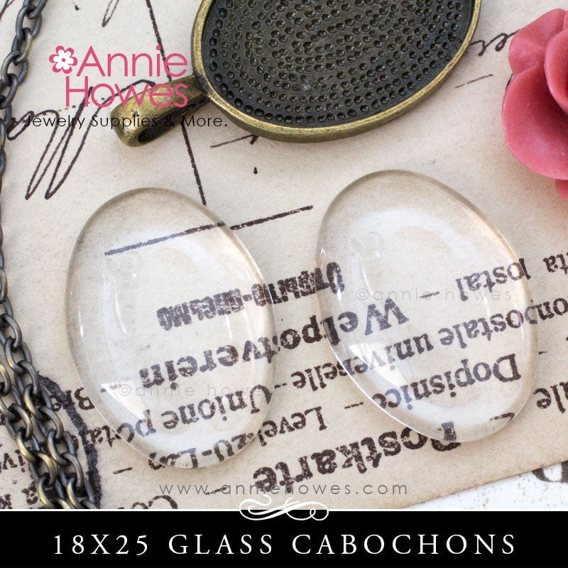 GFX-Glamour FX Glass 18mm x 25mm Ovals