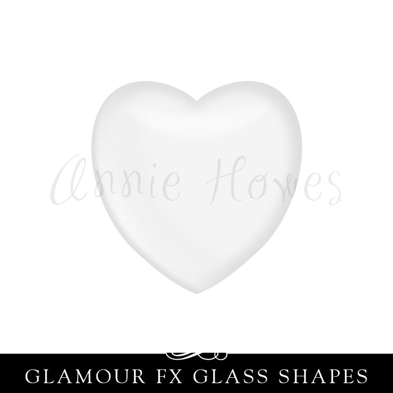 GFX-Glamour FX Glass Small Heart  16mm