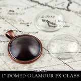 GFX Glamour FX Glass 1 Inch Circles - Domed