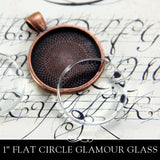 GFX Glamour  FX Glass 1 Inch Circles - Flat