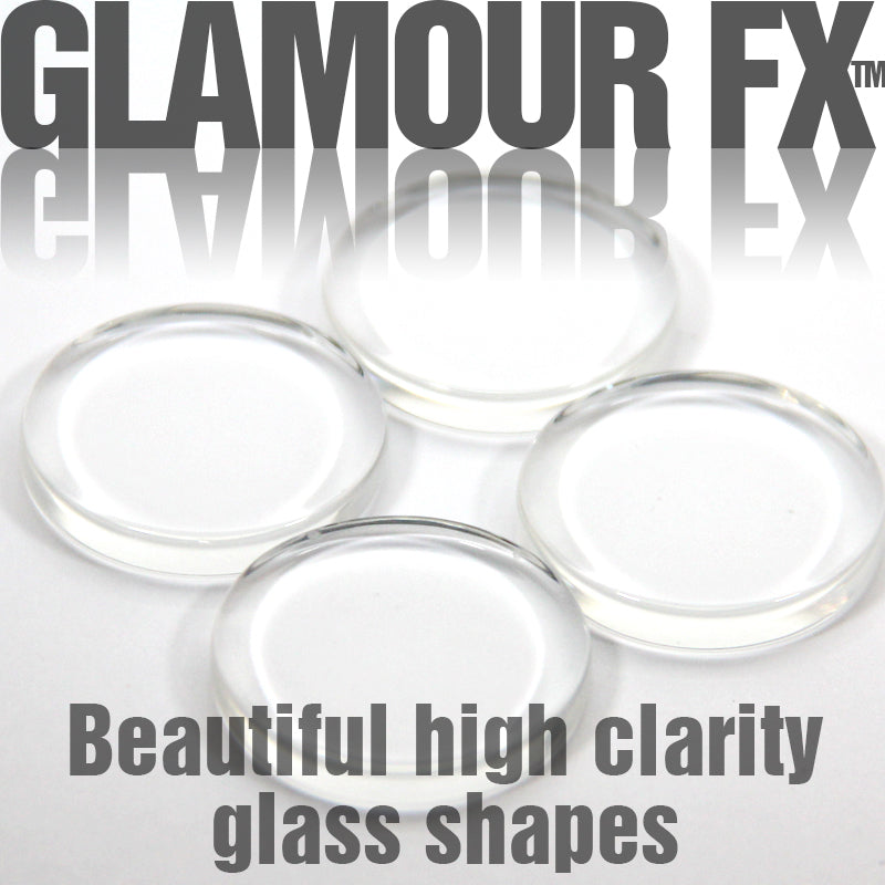 GFX Glamour  FX Glass 1 Inch Circles - Flat