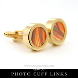 Photo Cuff Links - Gold