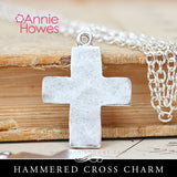 Hammered Cross Charm - Nunn Design