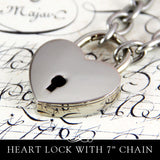 Heart Lock Bracelet with Working Lock. Annie Howes.