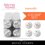 Impressart Metal Stamps - Birds Texture Jewelry Design Stamp Set