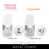 Impressart Metal Stamps - Cat Design Stamp - Two Options