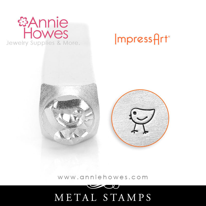 Impressart Metal Stamps - Chickadee Design Stamp