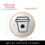 Impressart Metal Stamps - Coffee Cup Design Stamp