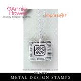 Impressart Metal Stamps - Dash Zig Zag Texture Jewelry Design Stamp