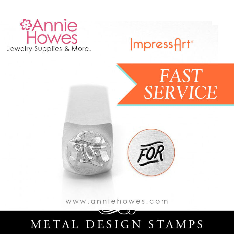 Impressart Metal Stamps - "FOR" Word Design Stamp