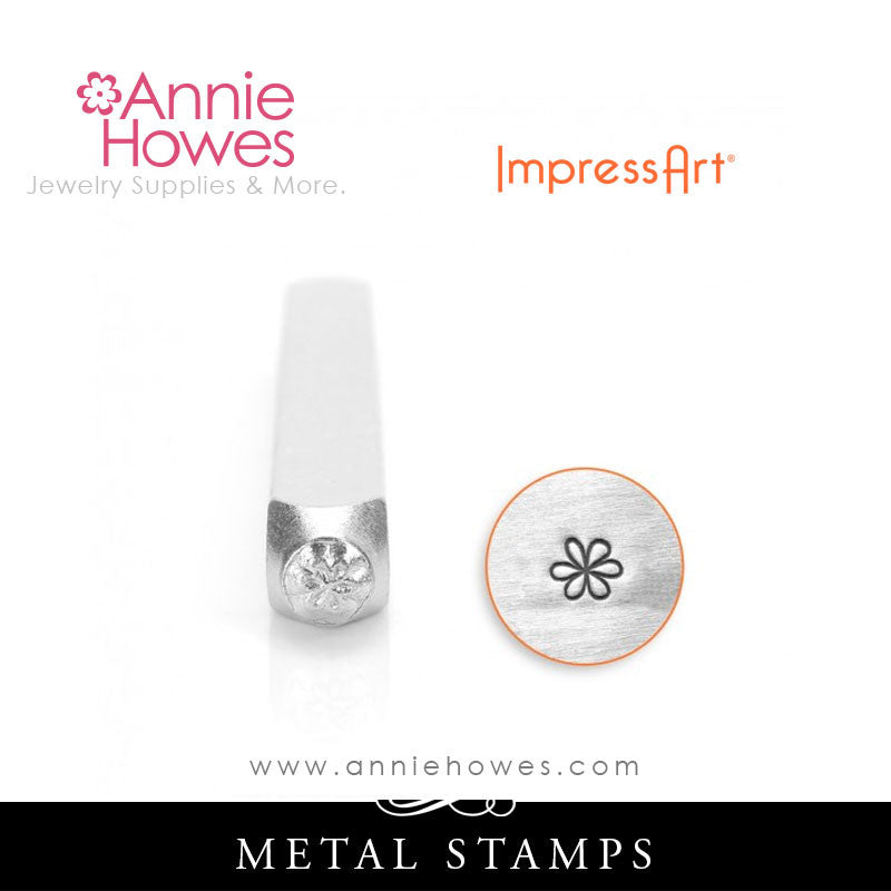Impressart Metal Stamps - Small Flower Design Stamp