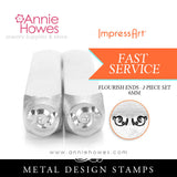 Impressart Metal Stamps - Flourish Ends Design Stamps "L"