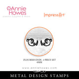 Impressart Metal Stamps - Flourish Ends Design Stamps "L"
