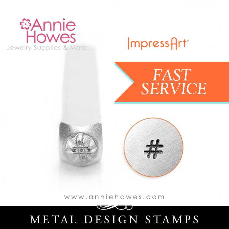 Impressart Metal Stamps Hashtag Symbol Jewelry Design Stamp Annie Howes