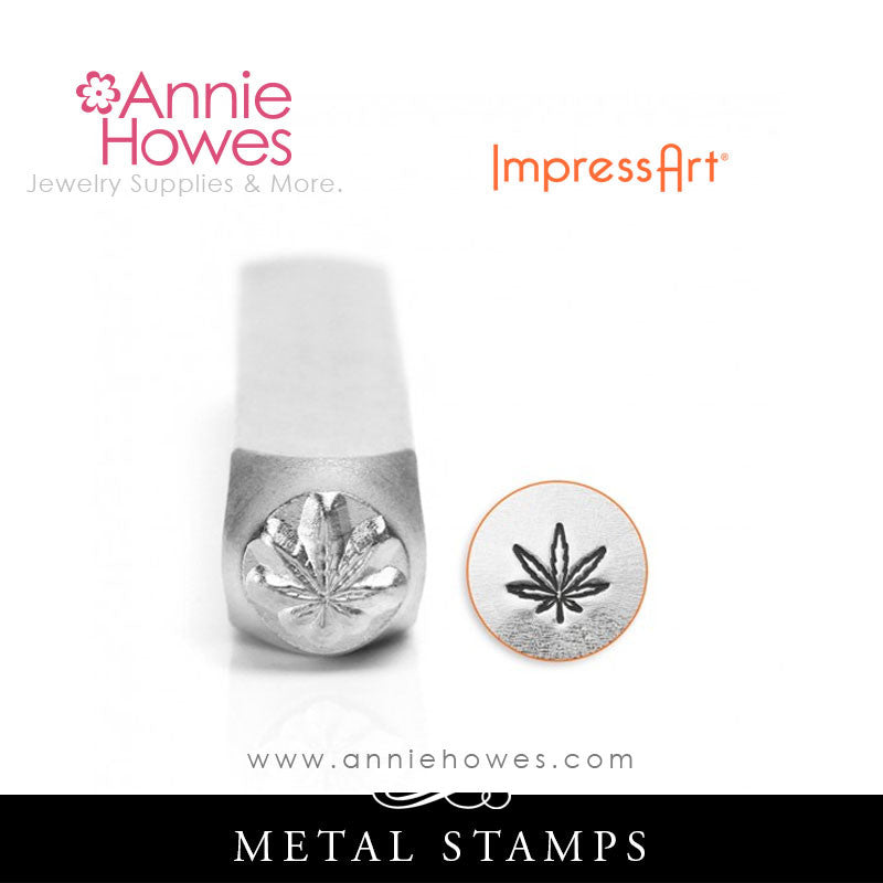 Impressart Metal Stamps - Hemp Leaf Stamp