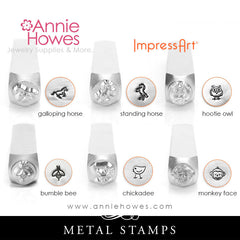 Impressart Metal Stamps - European Vowels Set Design Stamp – Annie