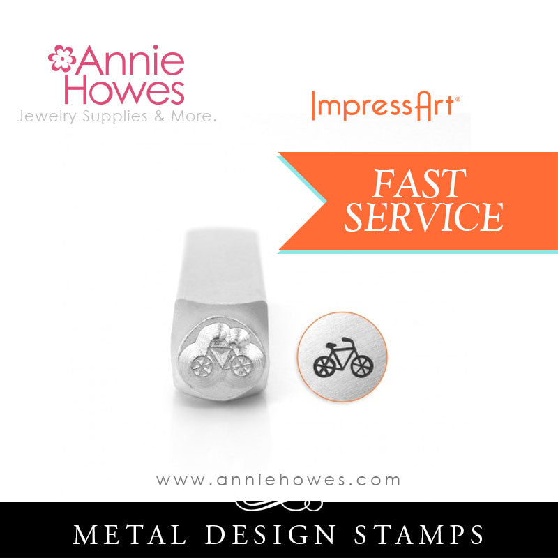 Impressart Metal Stamps - Bicycle Design Stamp