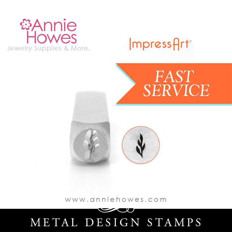 Impressart Metal Stamps - Skinny Leaf Design Stamp