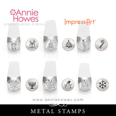 Impressart Metal Stamps - Snowflake or Christmas Present