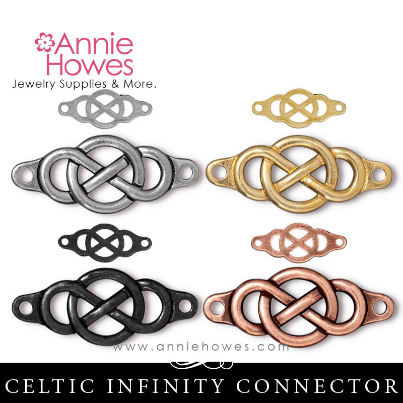 Infinity Link Celtic Bracelet Connector. TierraCast.