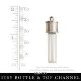 Glass Keepsake Bottle Locket Small Charm Pendant - IBTC Nunn Design