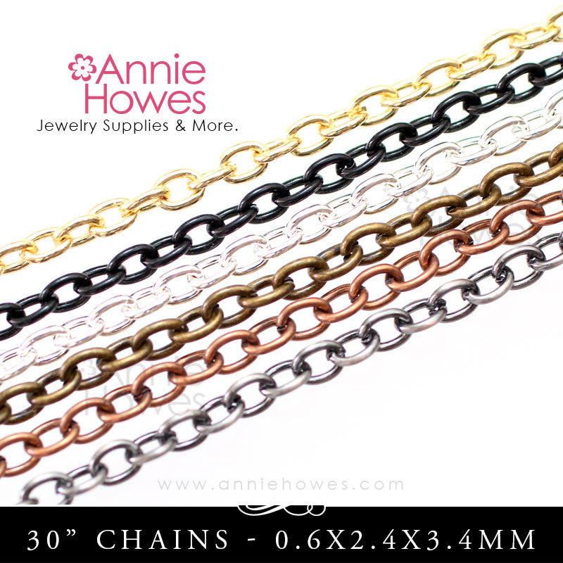Link Chains with Lobster Clasp 30"