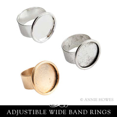 Adjustable Large Circle Ring 18mm - Nunn Design