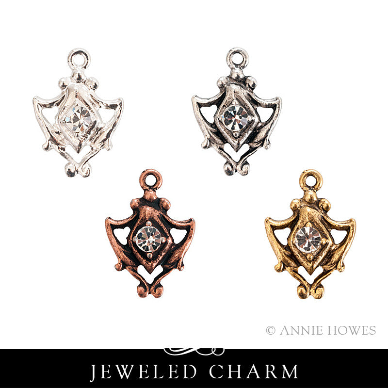 Jeweled Medallion Charm. Nunn Design