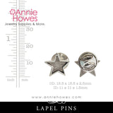 Lapel Pin - Mini Star. Nunn Design.