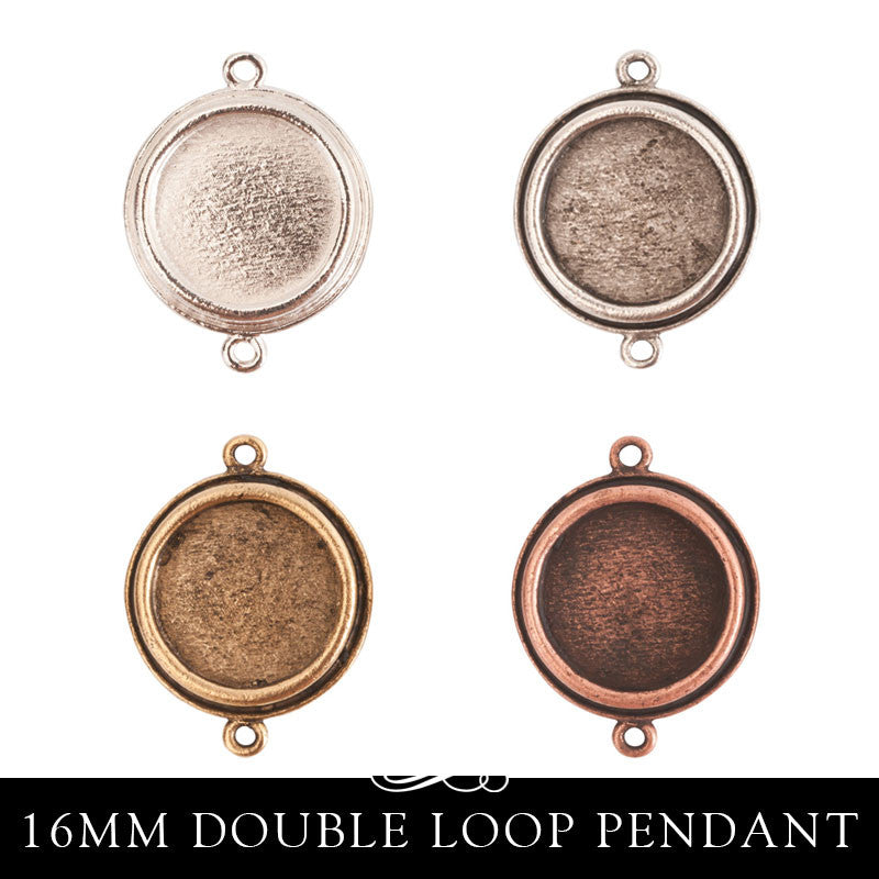 Pendant Tray - 16mm Circle - Double Loop - Traditional - TPC Nunn Design
