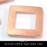 Copper Metal Stamping Blank 24G Square Washer