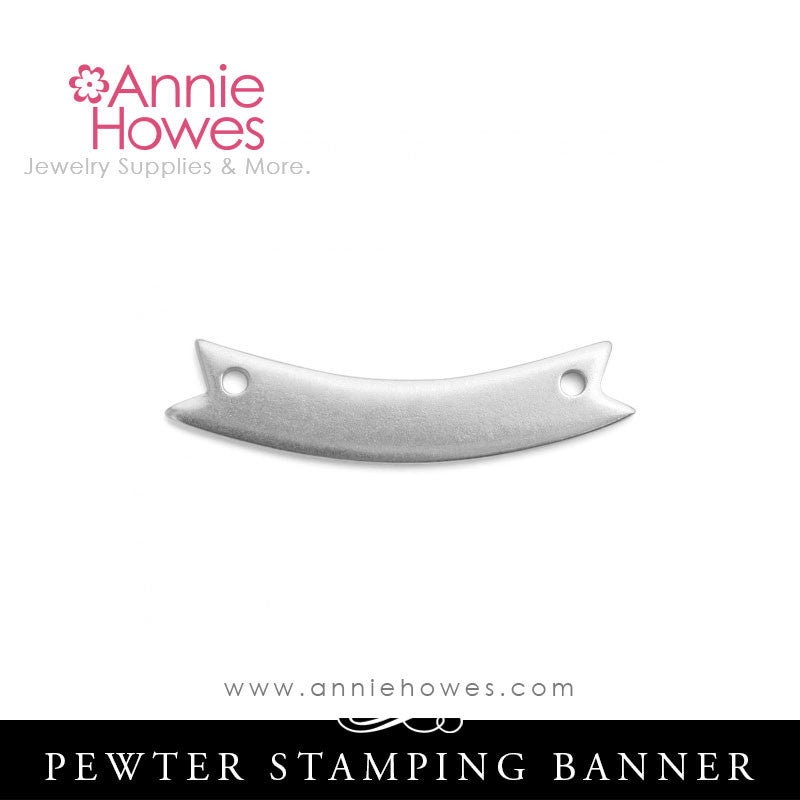 Impressart Soft Strike Pewter Stamping Blank Banner Shape