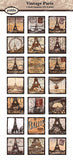 Piddix  - 1 Inch Collage Sheets - Vintage Paris - Square