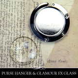 Purse Hanger with or without Glass Insert. Easy to make.